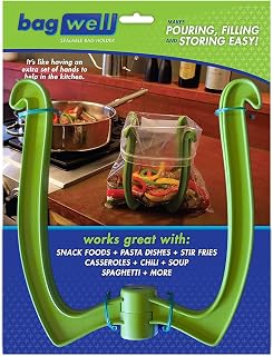 Bag Well Ziplock Bag Food Prep Holder Stand for Food Storage Bags, Gallon Size