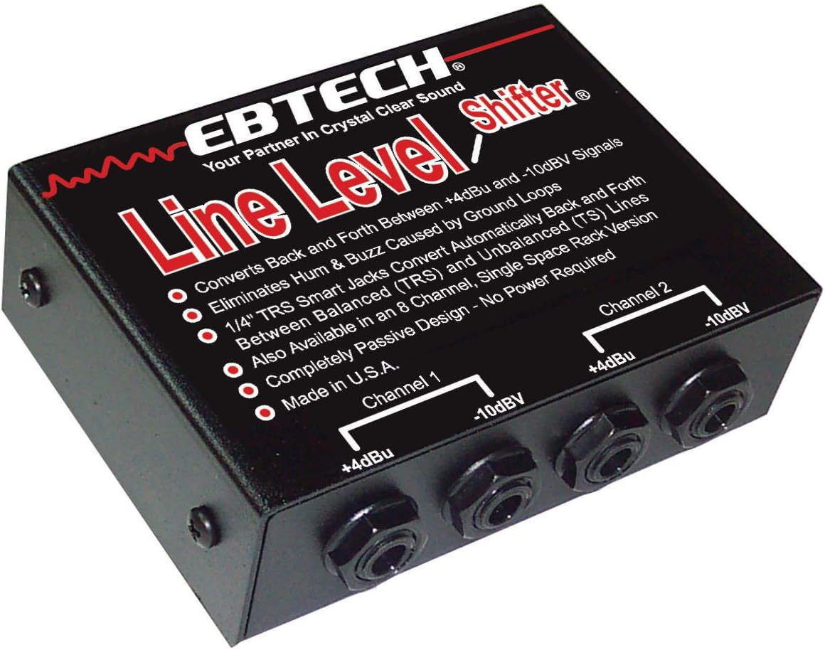 Ebtech LLS-2 Line Level Shifter 2-Channel Box