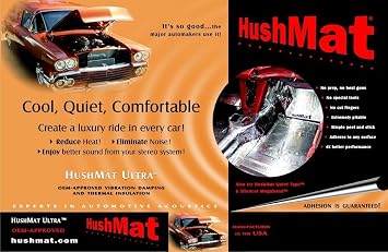 HushMat 10300 Trunk Kit - 10 12" x 23" Black Ultra Sheets - 19.1 Square Feet