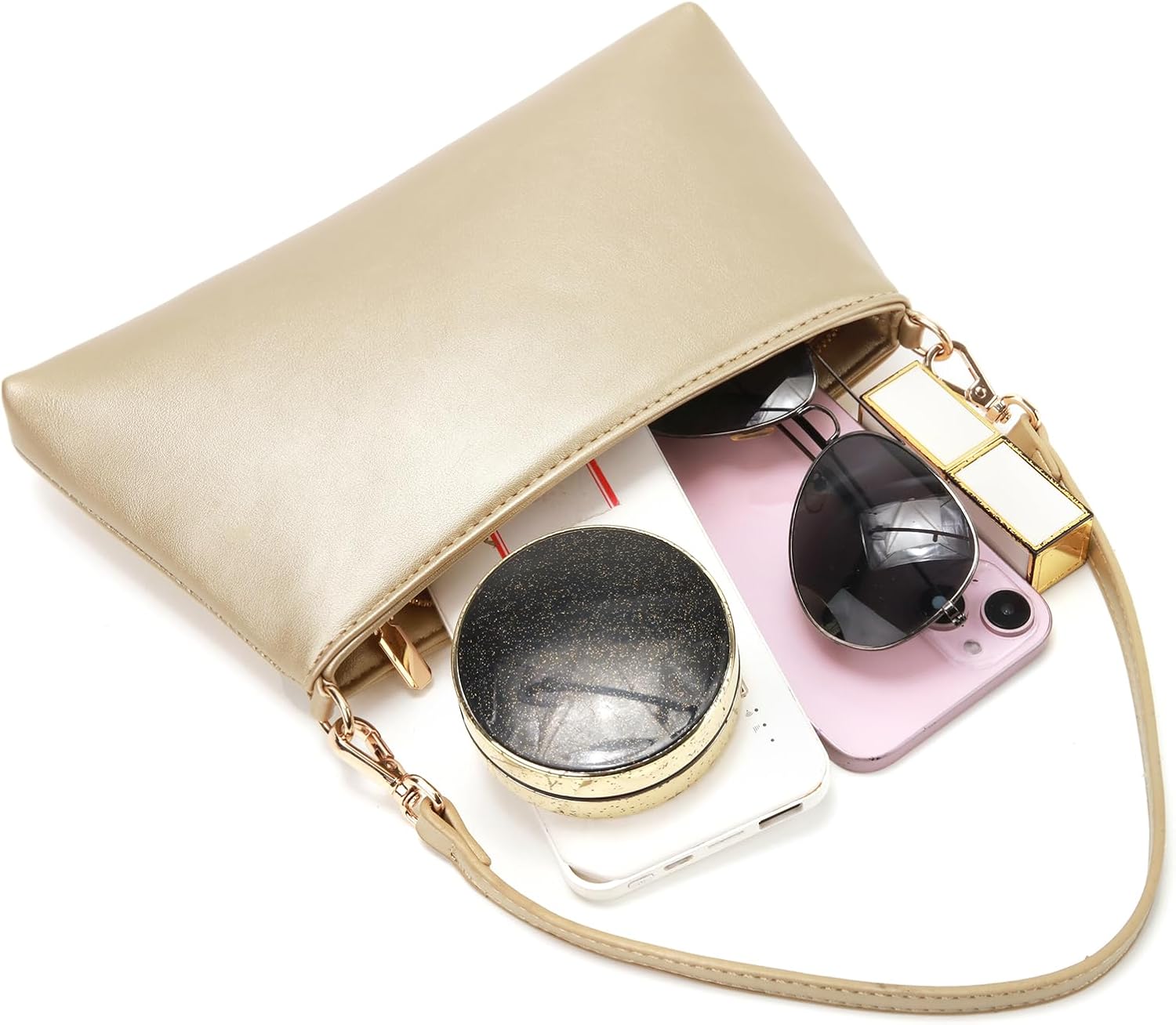 Valleycomfy Women Clutch Purses Ladies Pu Leather Evening Bag Shoulder Bag Handbag for Party/Wedding/Cocktail/Prom/Club
