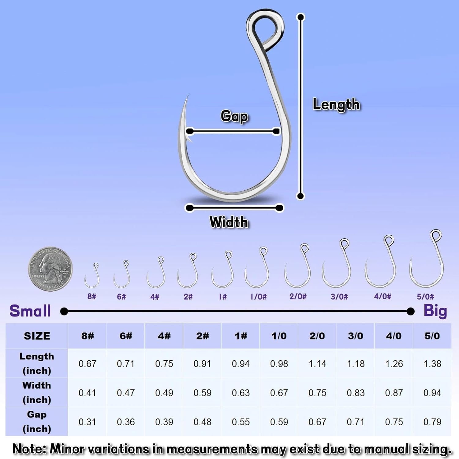 Inline Single Hooks Fishing in line Hooks for Treble Hook Replacement for