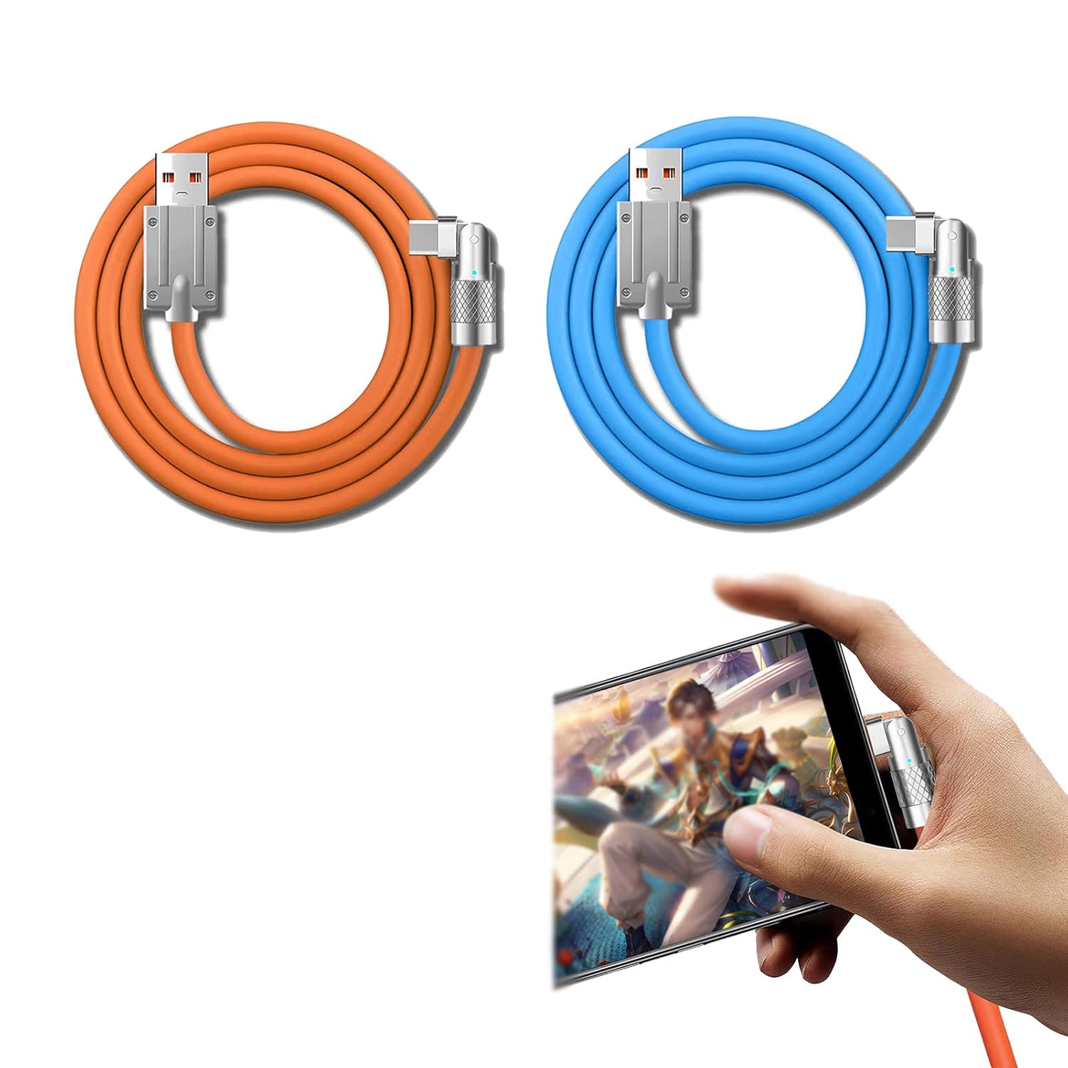 Chubby Gamer 180 Rotating Fast Charge Cable,180 Degree Rotating Fast Charge Cable (for iOS)