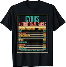 Cyrus Nutritiona Facts T-Shirt