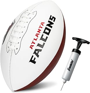 NFL Autograph Football - Official Size White Panel Souvenir Football for Autographs + Signatures - NFL Team Fan Shop Memorabilia