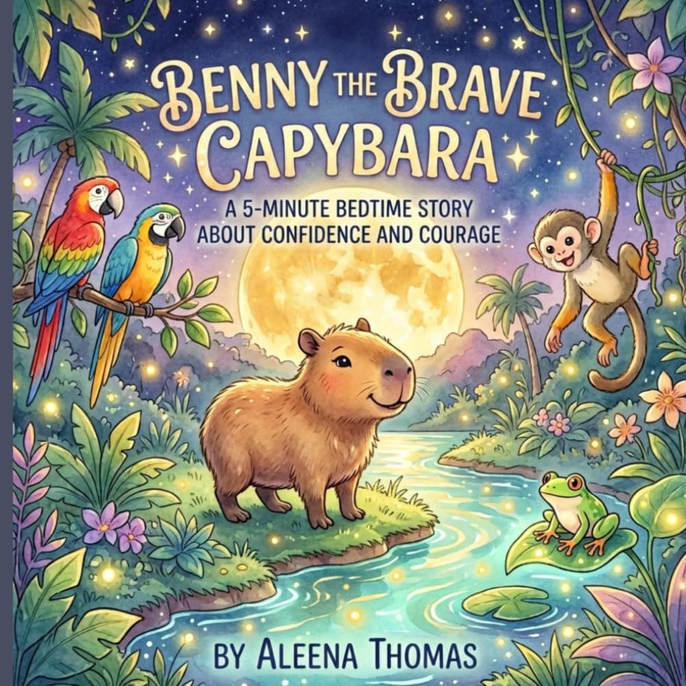 Benny the Brave Capybara: A 5-Minute Bedtime Story About Confidence, Courage, and Believing in Yourself for Kids Ages 3–8 (Positive Bedtime Adventures)