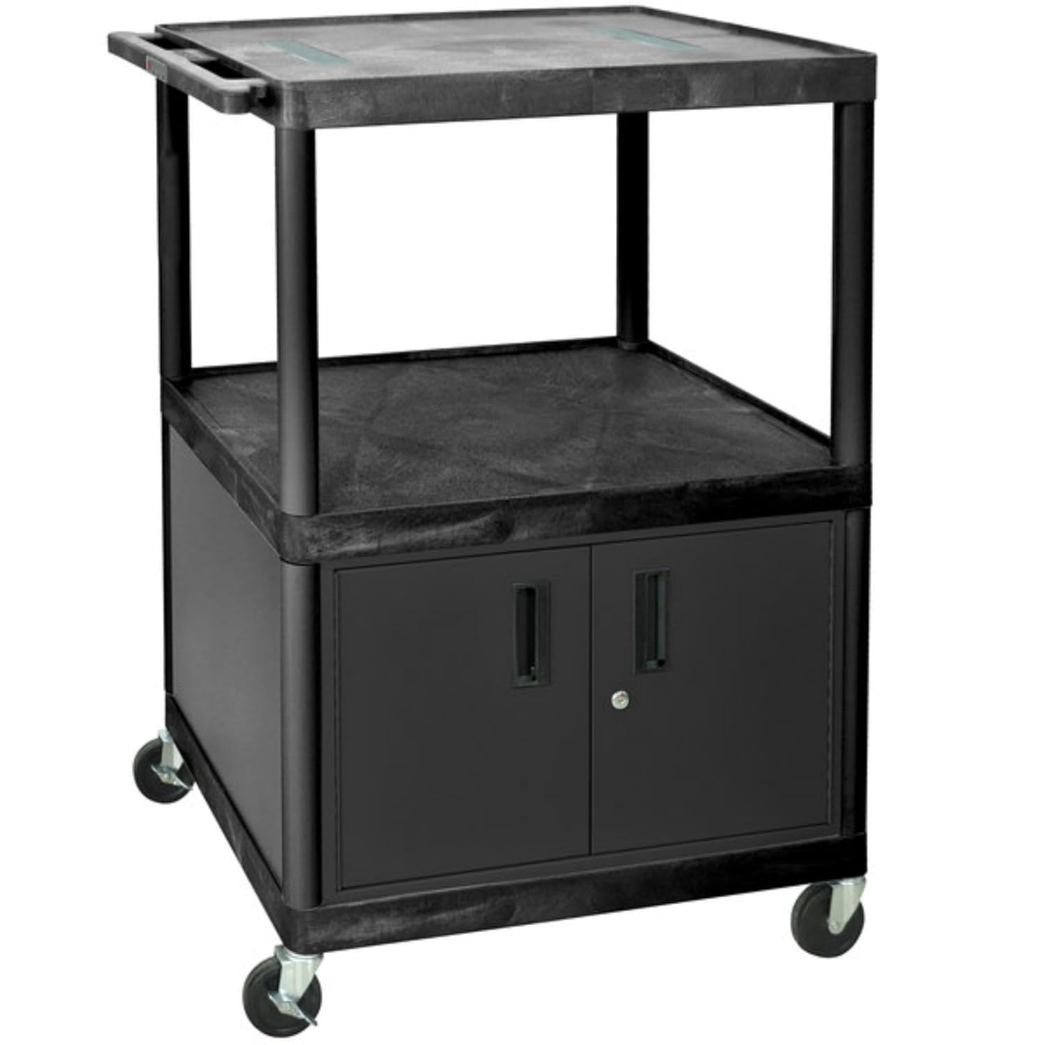 FSE 373-LE48C-B 48"H AV Cart - Three Shelves Cabinet