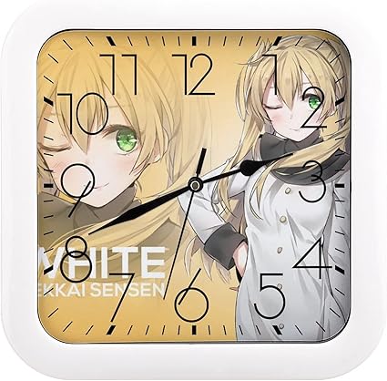 Amazon Co Jp 壁掛け時計 血界戦線 White 掛け時計 アニメ 静音 連続秒針 立体文字 置き時計 壁掛け 大きな数字 かけ時計 四角い 電池式 部屋装飾 子供部屋 かわいい 雑貨 贈り物 おしゃれ ホーム キッチン
