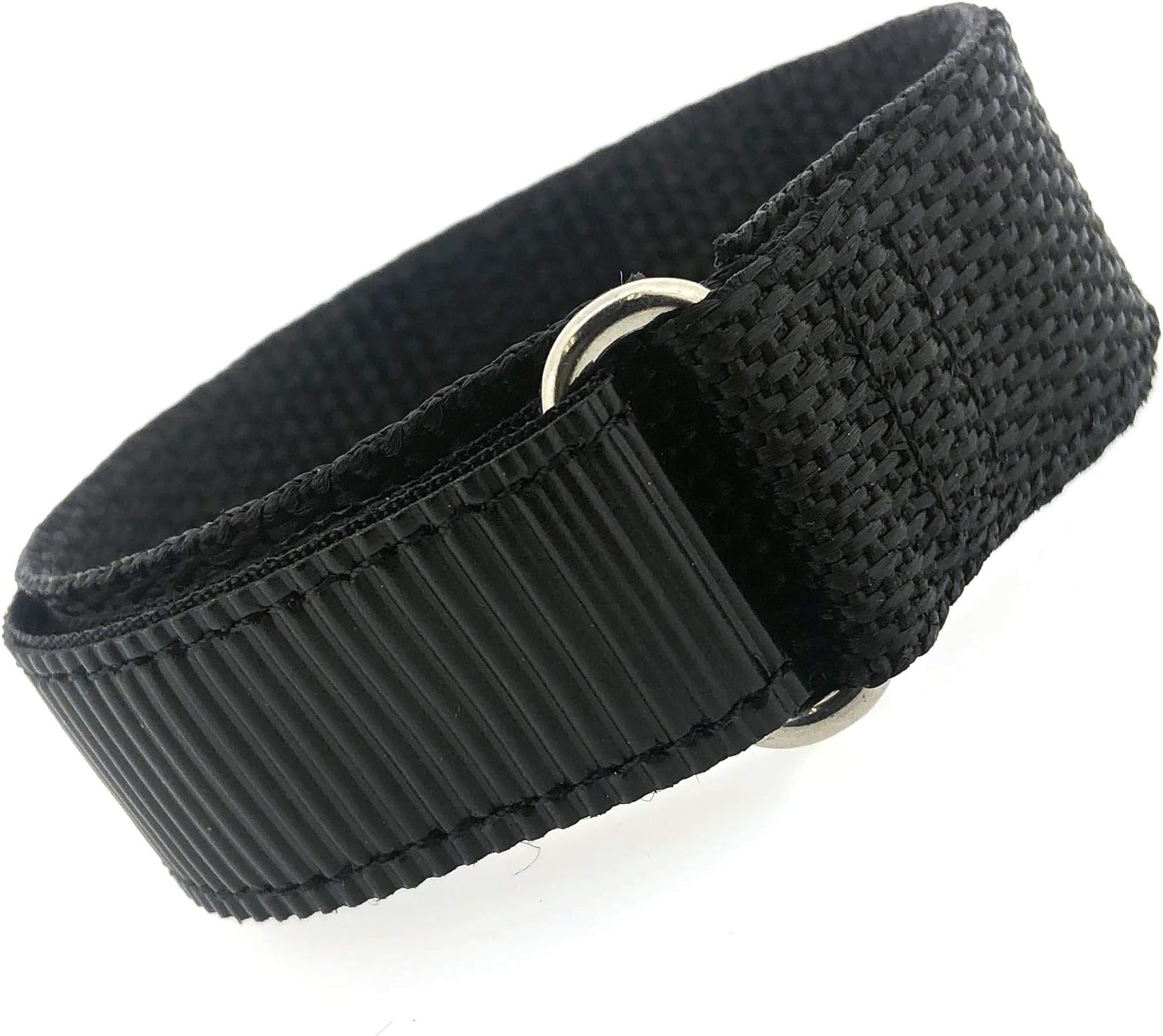 Tech Swiss Watch Band Nylon One Piece Wrap Sport Strap Black Adjustable