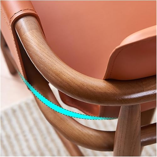Miniatura 7 de sillas de comedor Silla de comedor de cuero Silla de comedor Ocio Madera maciza Sala de estar Back Ash Hotel Balcón Cocina moderna