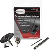 Vista 4 de AeroCatch 120-4000 Xtreme Plus - Kit de pestillo y pasador de capó empotrado, color negro, con kit de instalación