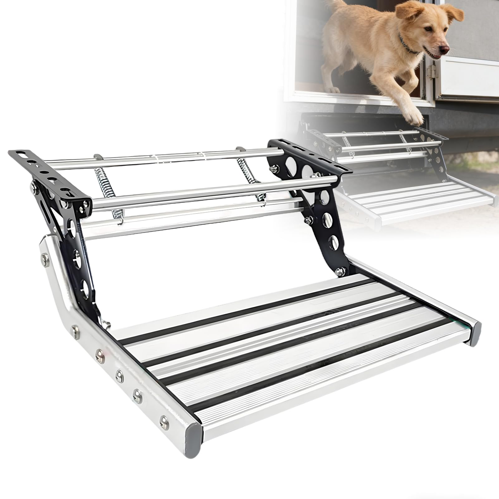 Marchepied pliable pour camping-car évite l'effort charge 150 kg