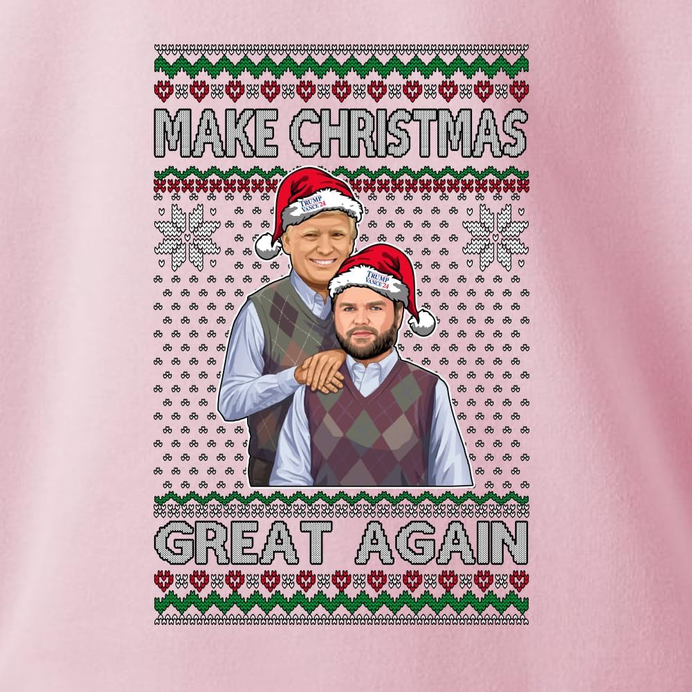 Wild Bobby Make Christmas Great Again Vance 2024 Movie Parody Ugly Christmas Sweater Crewneck Sweatshirt