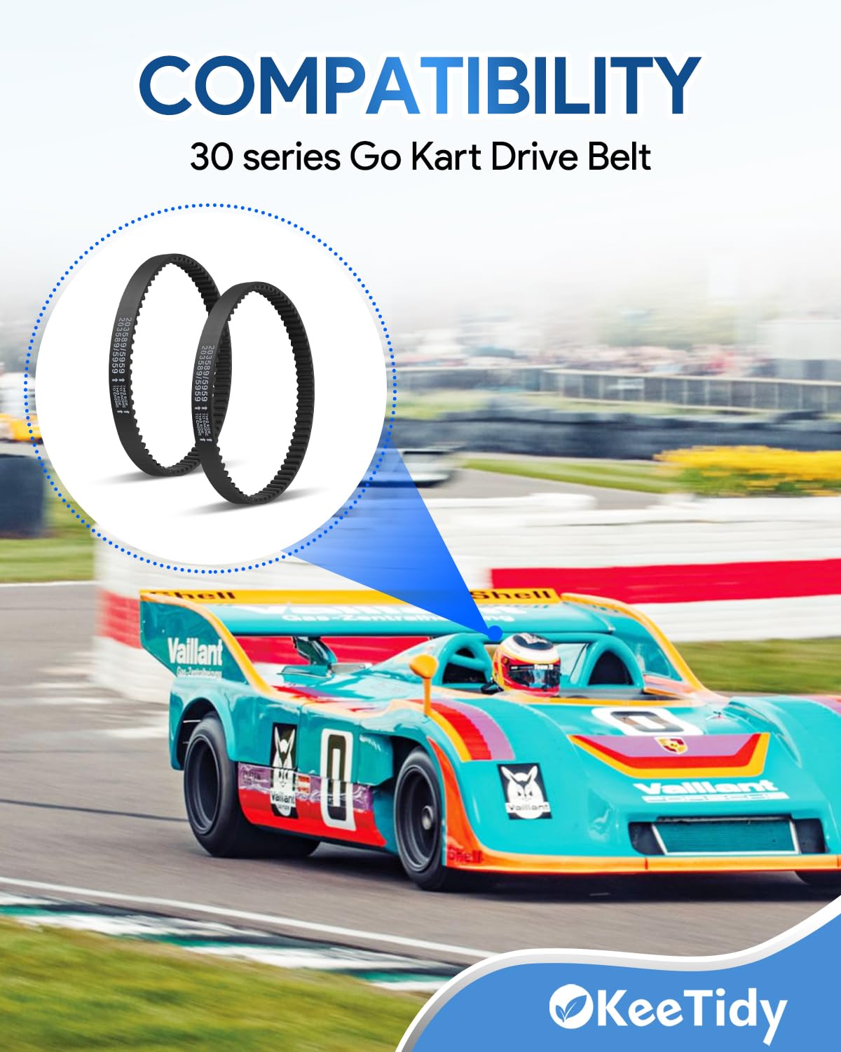 Go Kart Drive Belt 30 Series Torque Converter Belt Replaces Comet 203589 Manco 5959 for TAV2 30 Series Torque-A-Verter 3 Pack