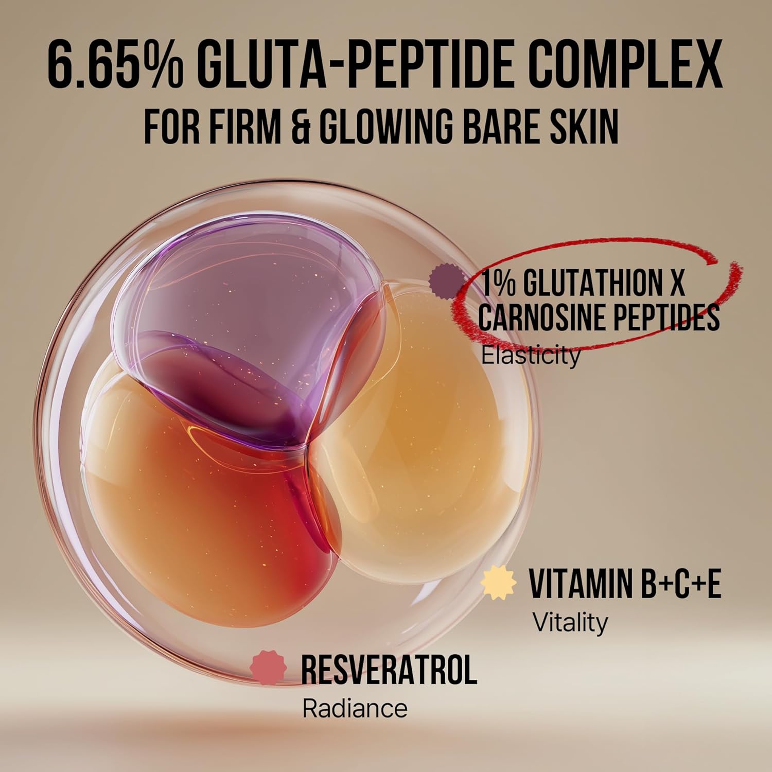 Gluta Peptide Firming Cream with Longevity Care for Korean Vegan Skincare — a face cream for skin tightening and firming, peptide moisturizer