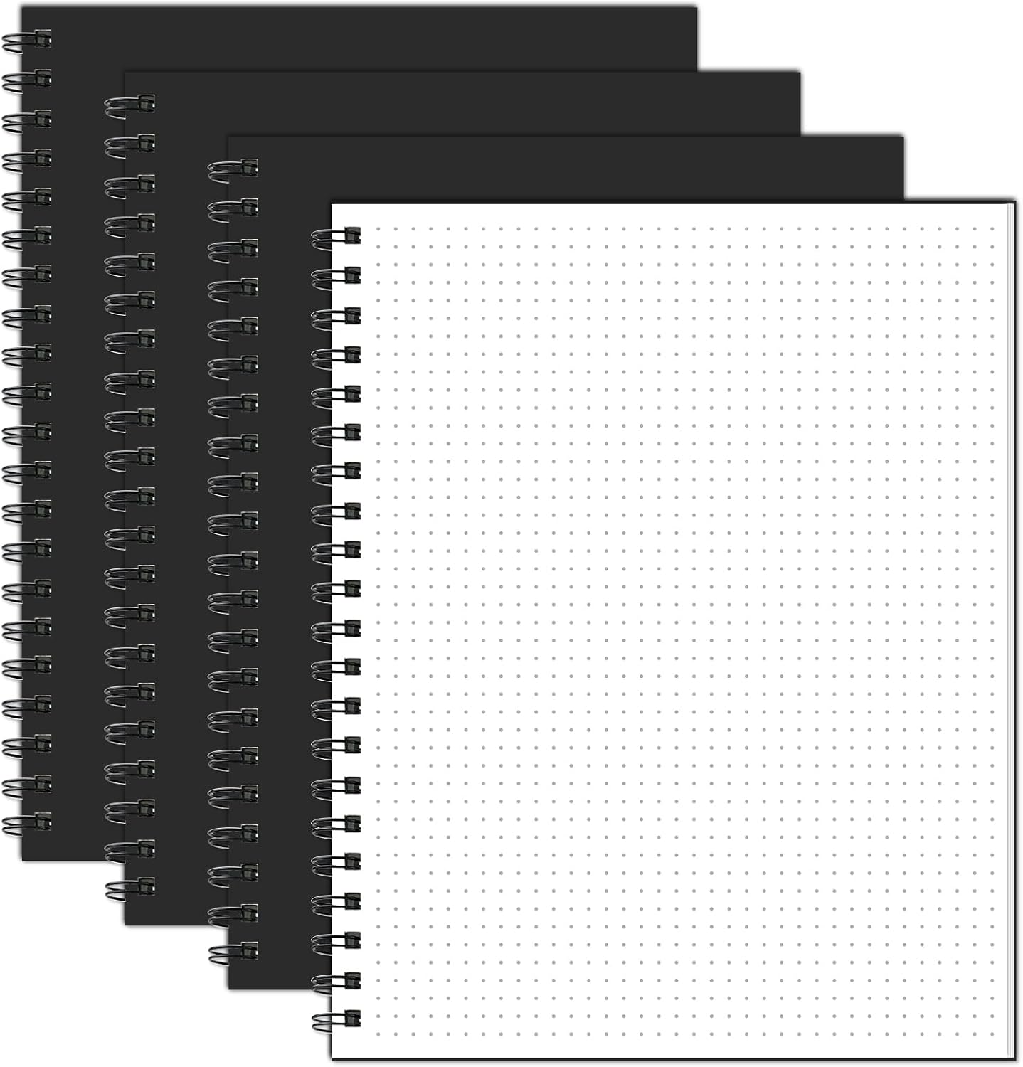 Bullet Dotted Spiral Notebook 8.5" x 11" A4 Large Dot Grid Journal, 100 GSM Thick Dot Paper,160 Pages Journaling Notebooks for Writing Drawing Women Men Work School Supplies