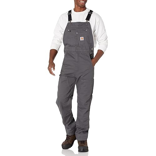 Carhartt mens Rugged Flex® Relaxed Fit Canvas Bib Overall
