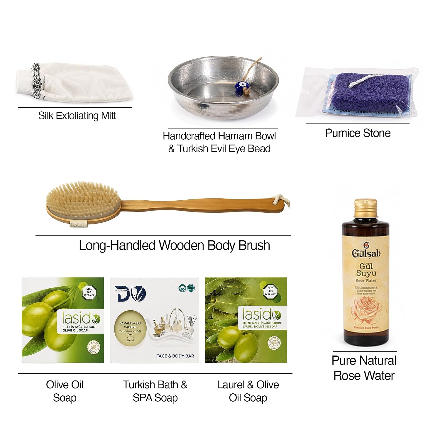 Turkish Hammam Spa Gift Set Ottoman Bath Ritual Collection
