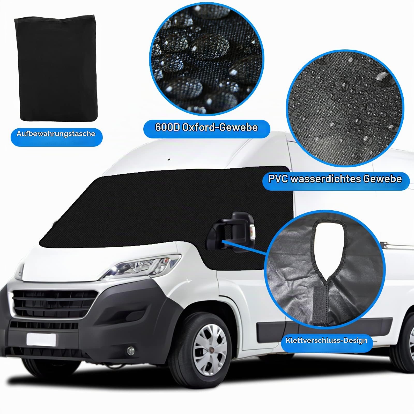Frontscheibenabdeckung für FIAT Ducato Wohnmobil Sonnenschutz Abdeckung