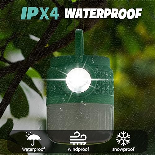 Miniatura 5 de Linterna de camping LED solar recargable de 3 modos de luz funciona con pilas lámpara de campamento portátil impermeable para tienda de campaña para