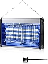 Electric Bug Zapper, 2025 Upgraded 30W Indoor Fly Trap with 3 UV Lamps, Dual High-Voltage Grid, Removable Tray & Hanging Chain, Safe for Kids & Pets, Ideal for Home, Office & Kitchen