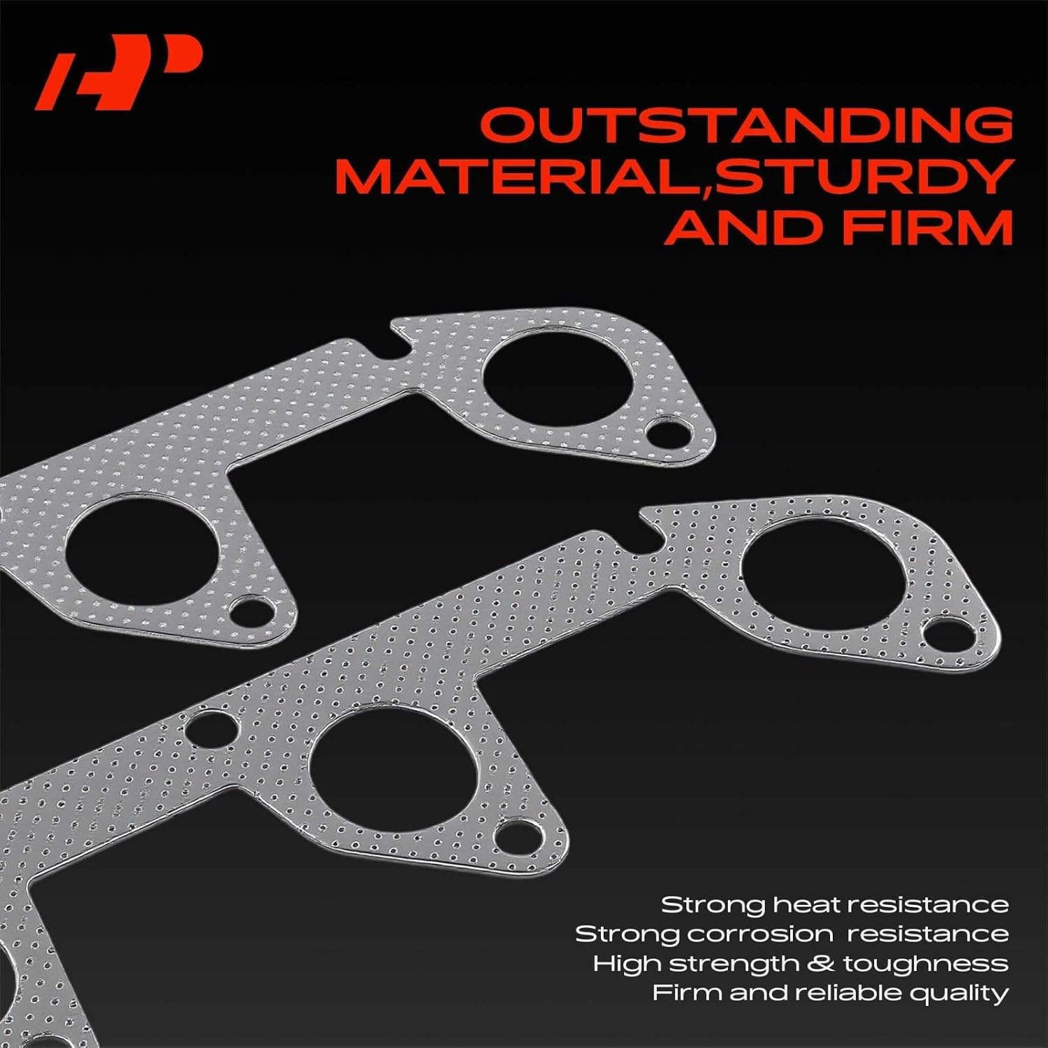 A-Premium V6 3.0L Exhaust Manifold Gasket Set Compatible with Ford & Mazda | for Ford Ranger 1991-1995, Aerostar/Taurus 1986-1995, Probe 1990-1992, Tempo, Windstar & Mazda B3000 & Mercury Sable, Topaz