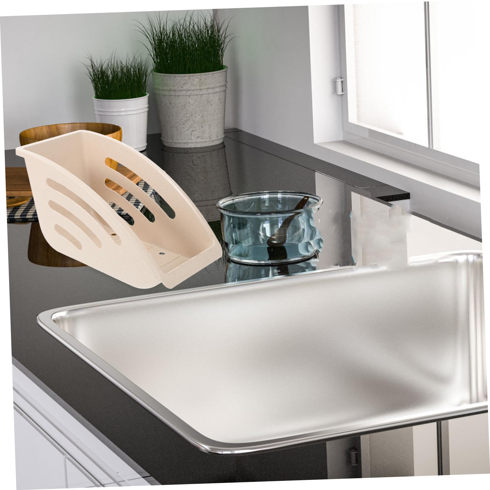 PRETYZOOM 6 Pièces Égouttoir à vaisselle Organisateur de cuisine Rangement vaisselle Boîte de rangement pour assiettes organisateur de plats support de stockage de plat Plastique