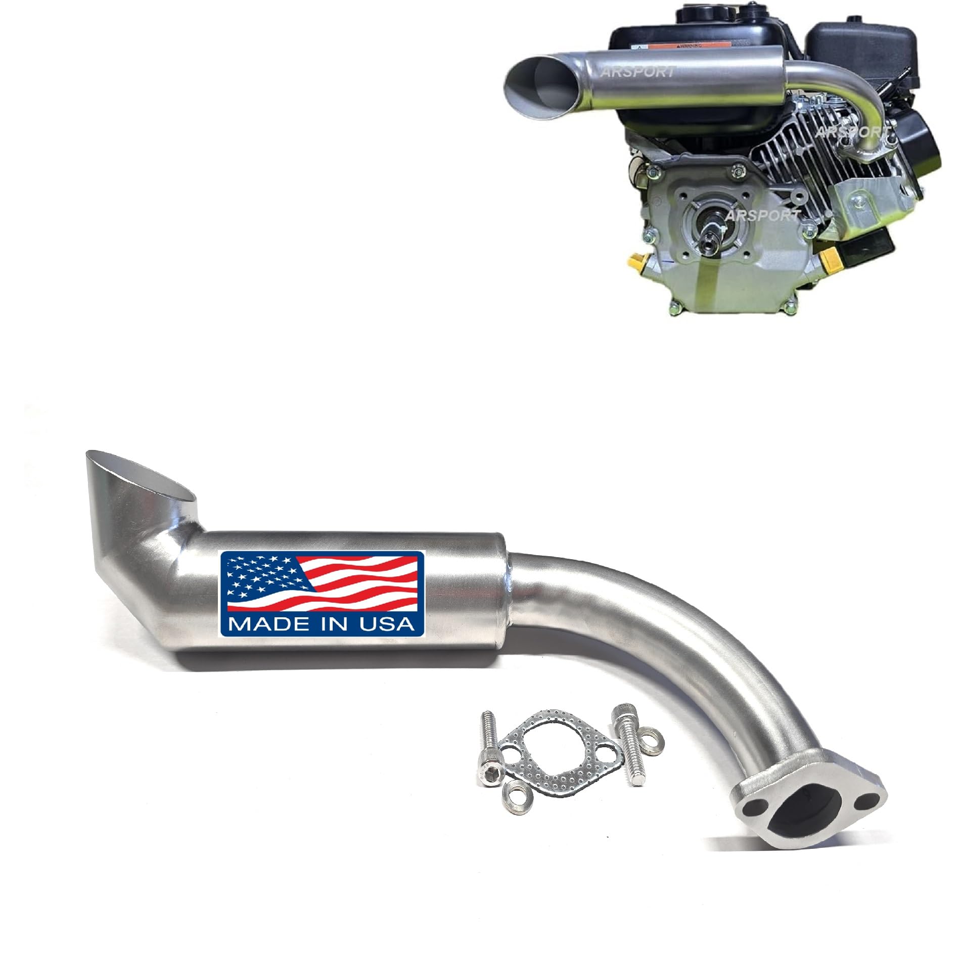 Amazon.com: ARSPORT Stainless Exhaust for Surface drive mud motor