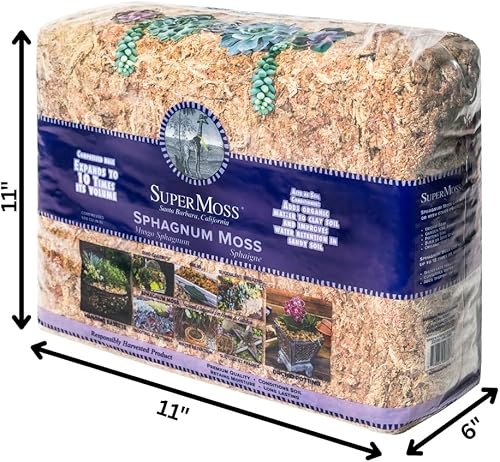 Miniatura 20 de SuperMoss - Musgo seco para orquídea sphagnum seco