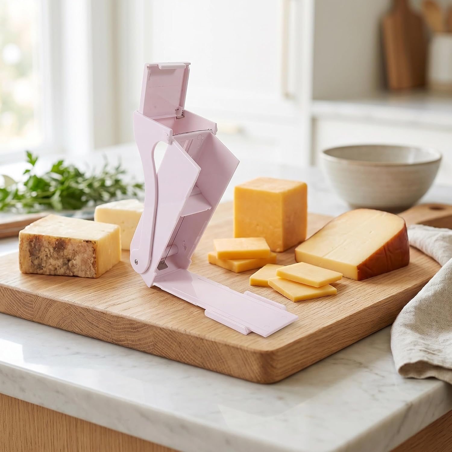 Butter Slicer for Bread with Adjustable Thickness Plastic Cheese Cutter