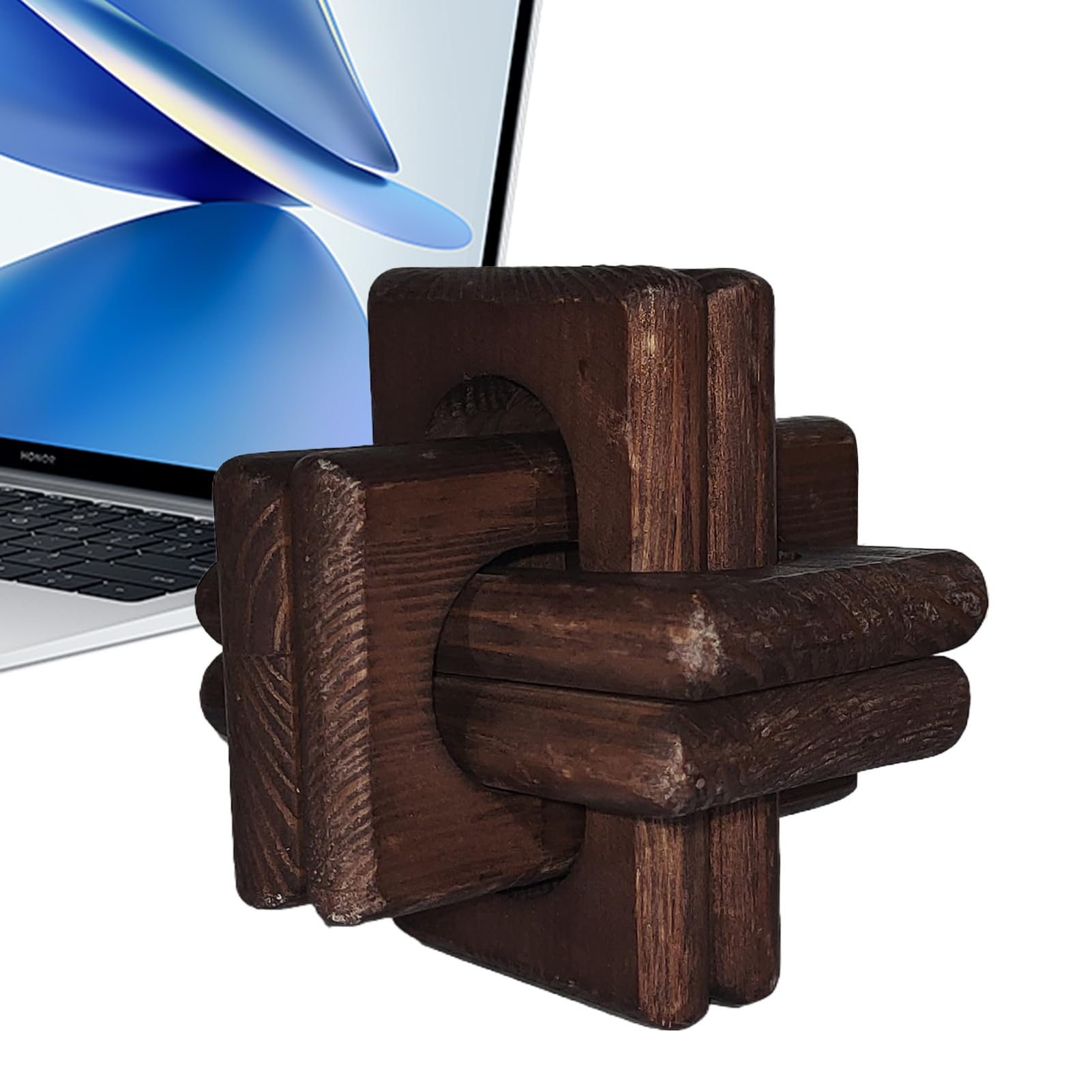 Chaîne en bois sculptée pour centre de table rustique
