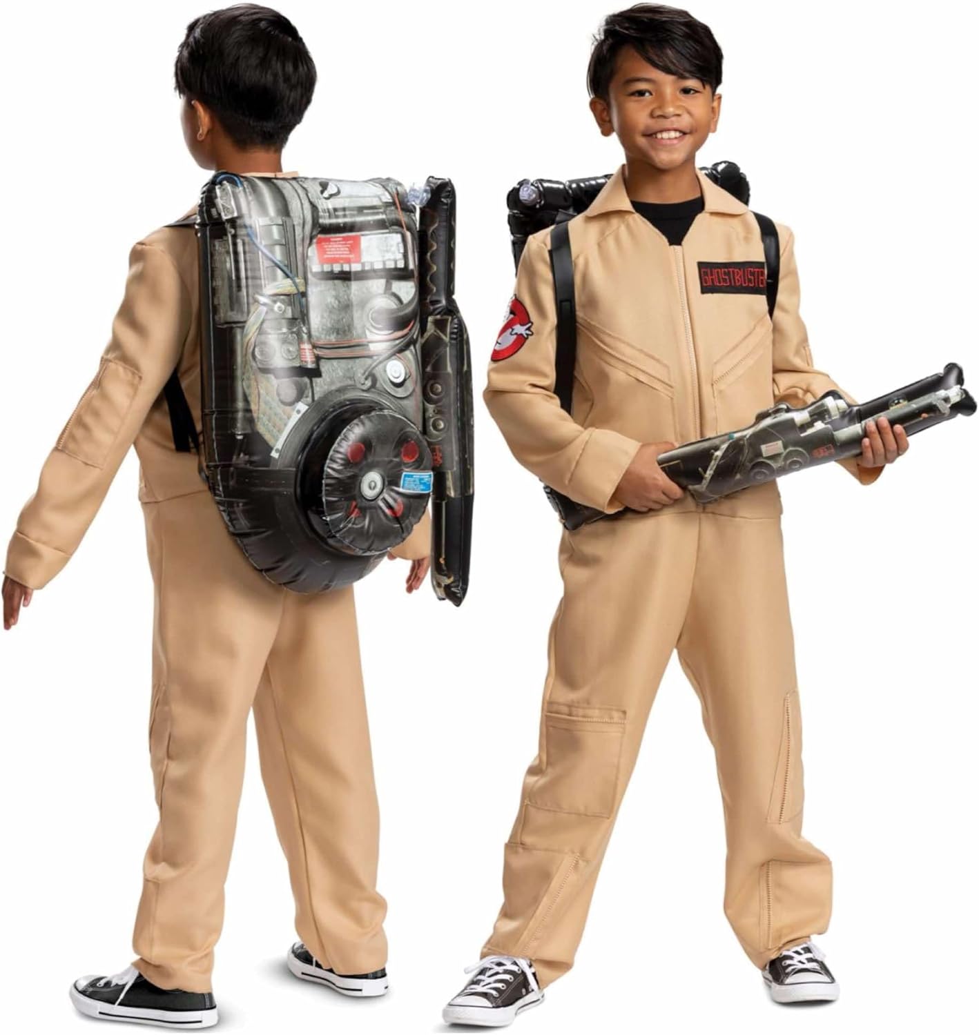 Disguise Ghostbusters Costume for Kids, Official Ghostbusters Classic Jumpsuit with Proton Pack Accessory, Child Size Small (4-6)