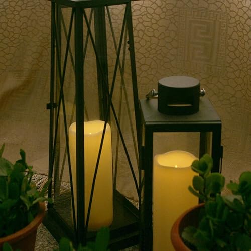 Miniatura 4 de 3 velas LED sin llama impermeables de 8 pulgadas, 1000 horas de duración de la batería/parpadeante funciona con pilas, velas LED grandes eléctricas