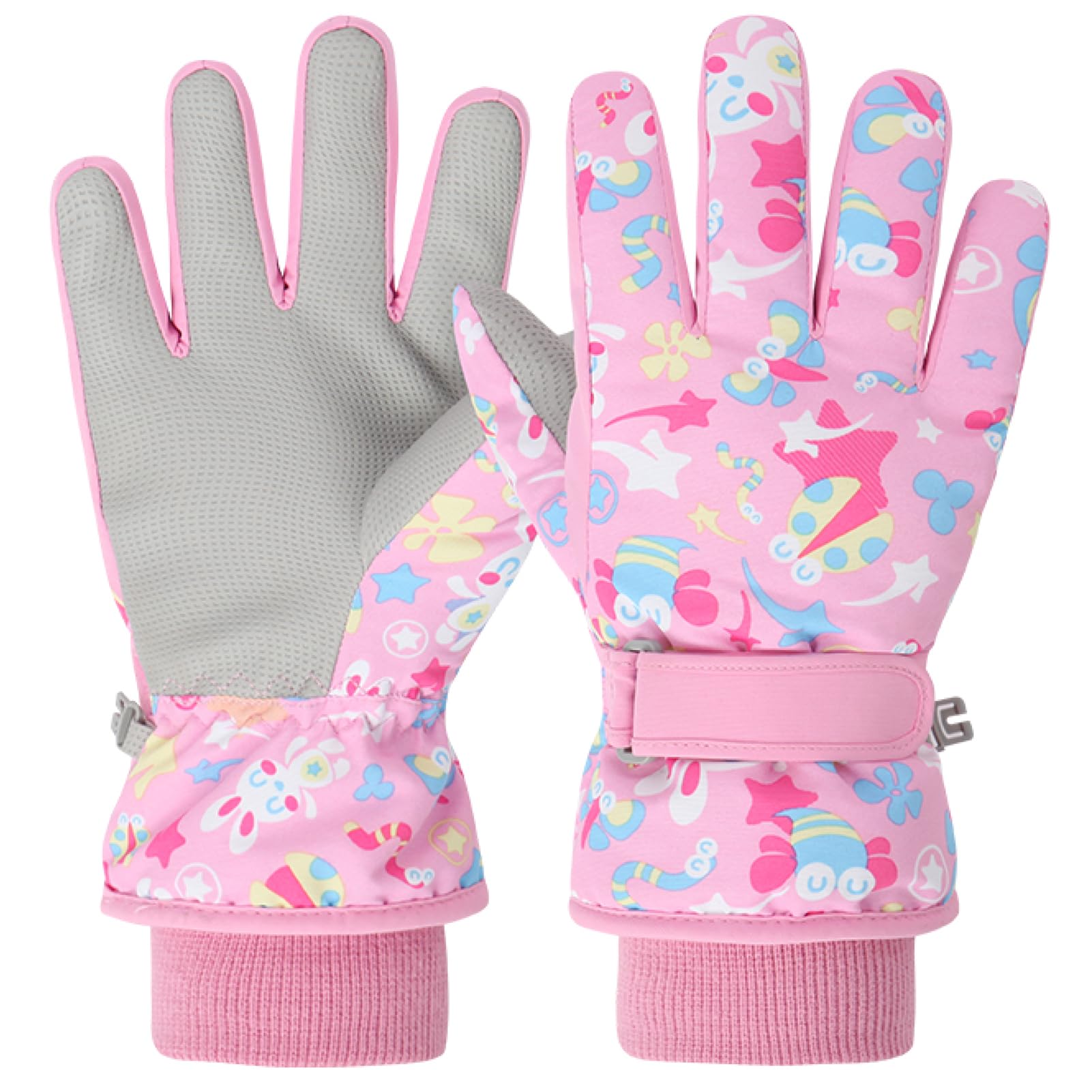 Azarxis Kids Children Ski Gloves Winter Snow Gloves Waterproof Winter Warm Glove for Snowboarding, Sledding