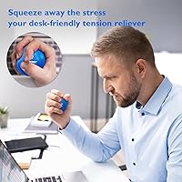 Vista 6 de FitBeast Stress Balls for Adults, 6-Pack Hand Therapy Balls, Soft, Medium, Hard Tri-Density, Green, Orange, Blue