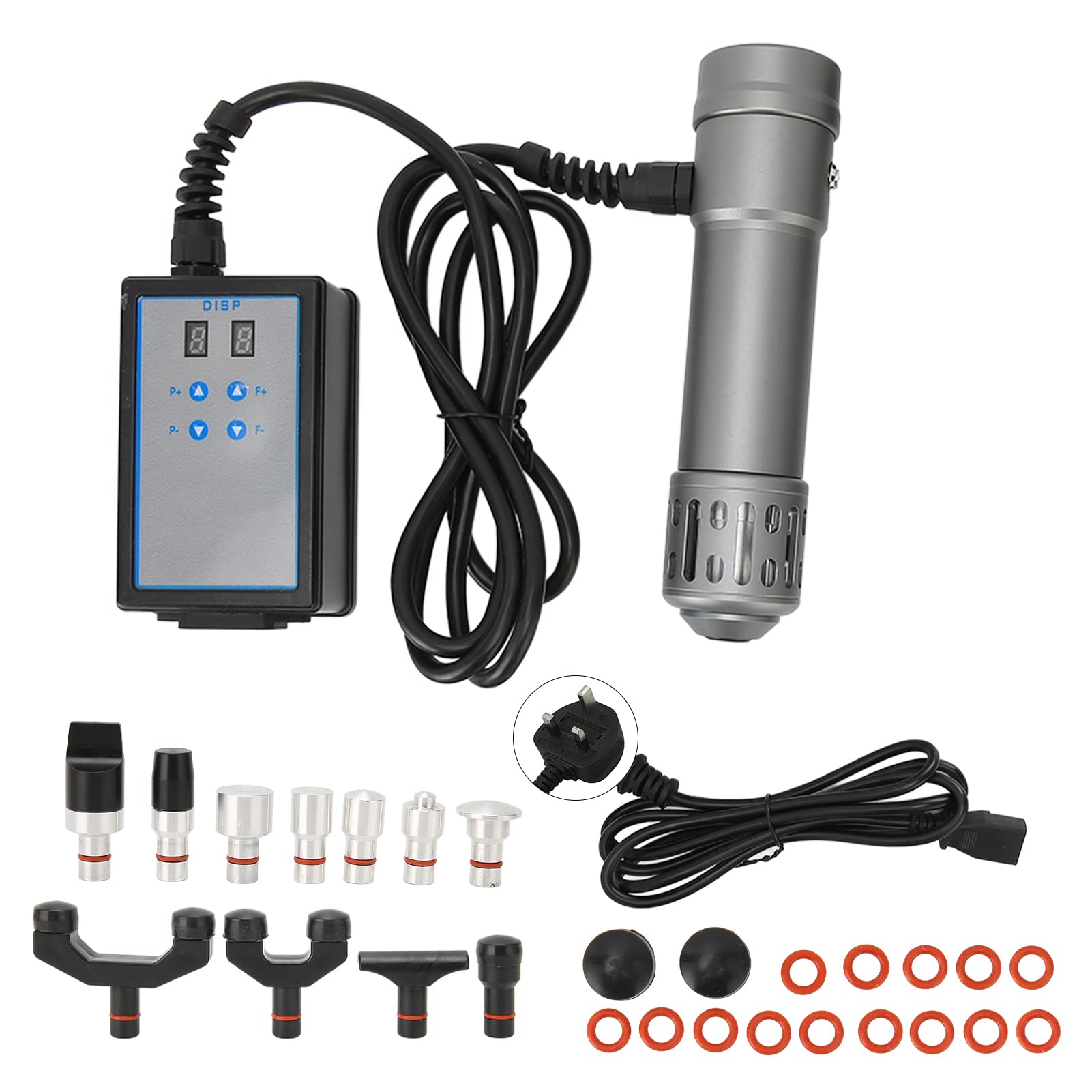 Shock Wave Therapy Device, Professional Pain Relief Extracorporeal ED Treatment Device Muscle Massage Massage Gun ED Therapy Equipment Muscle Pain Relief(UK)