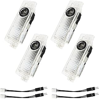 Krewua Pack of 4 Car Door Lights Car Entrance Lighting Accessories for M 1 2 3 4 5 6 7 Series Car Door Logo Projector Lights for M X1 X2 X3 X4 X5 X6 X7, Light Very Nice Gift