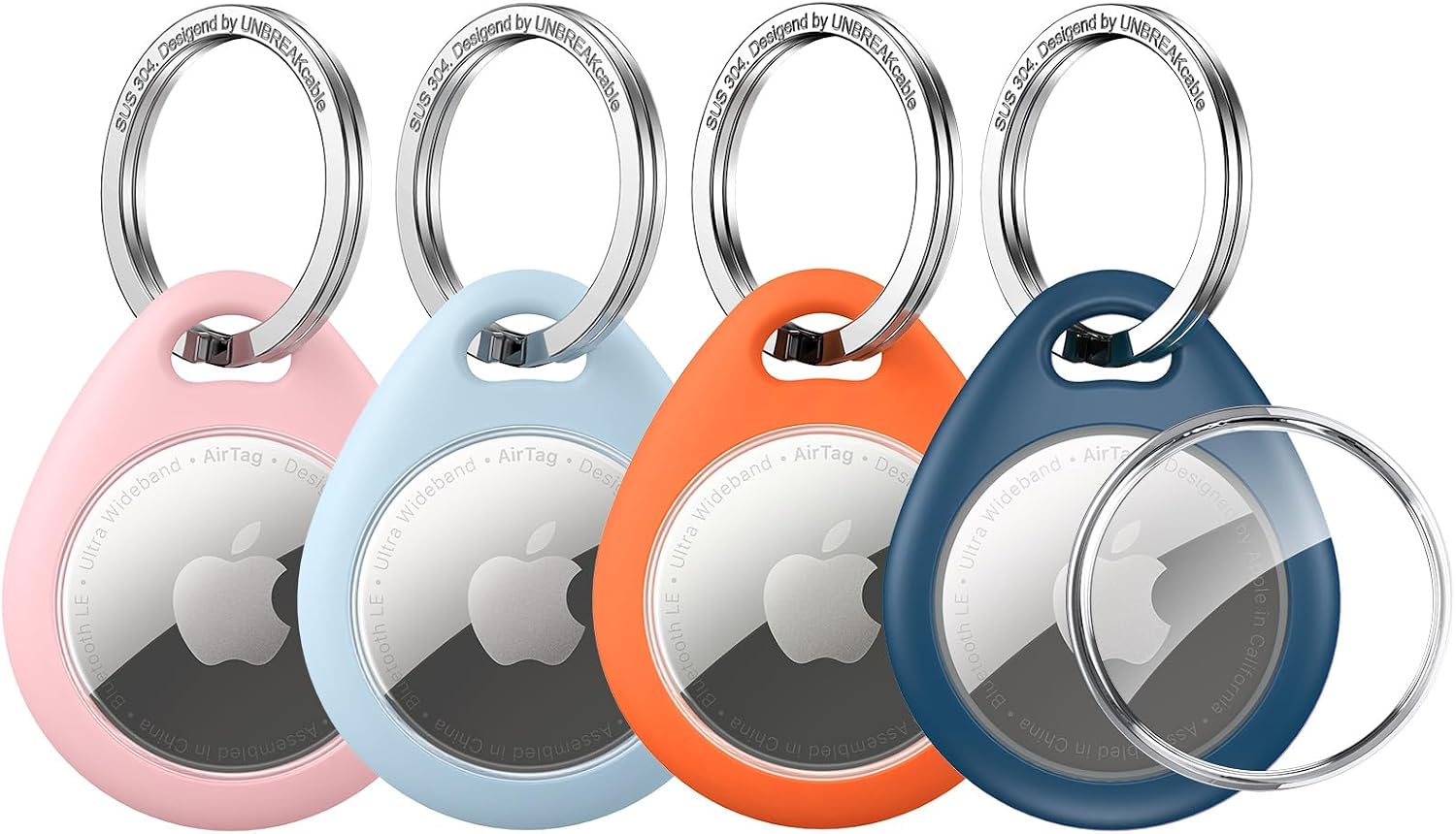 Blue / Orange / Light Blue / Light Pink