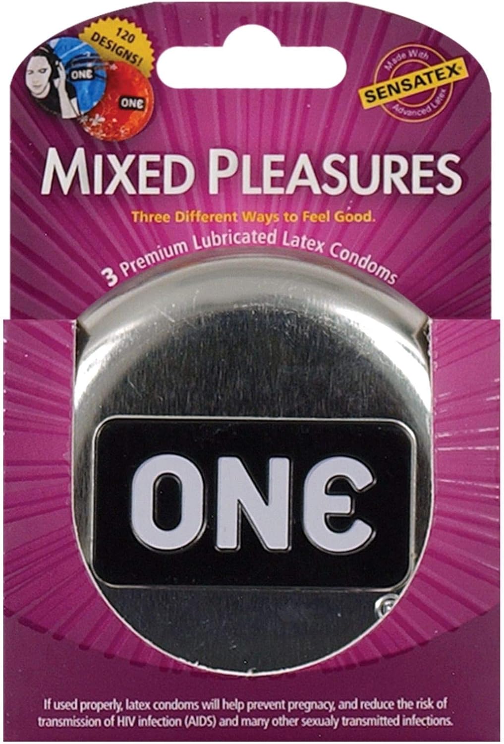 One Next Generation Mixed Pleasures Condoms - Box of 3