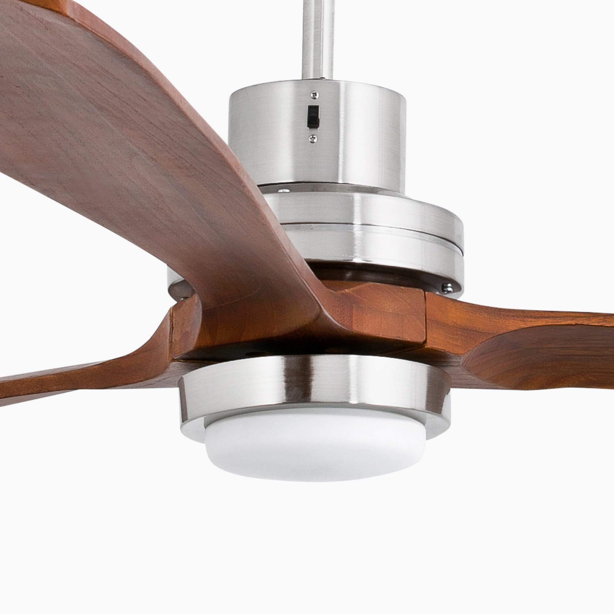 FARO BARCELONA 33464DC - LANTAU-G Ventilatore da soffitto nichel opaco con motore DC