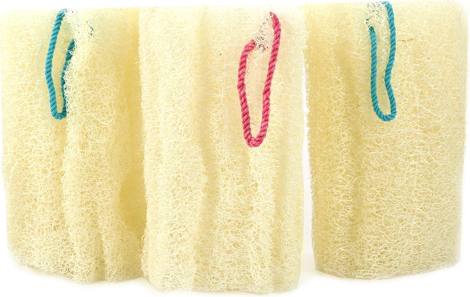 NileCart Egyptian Loofah Sponges Natural Exfoliating Body Wash Gourd, Loofah Bath Sponges for Skincare, Exfoliating Back Scrubber (Pack of 3-6.5 in.)