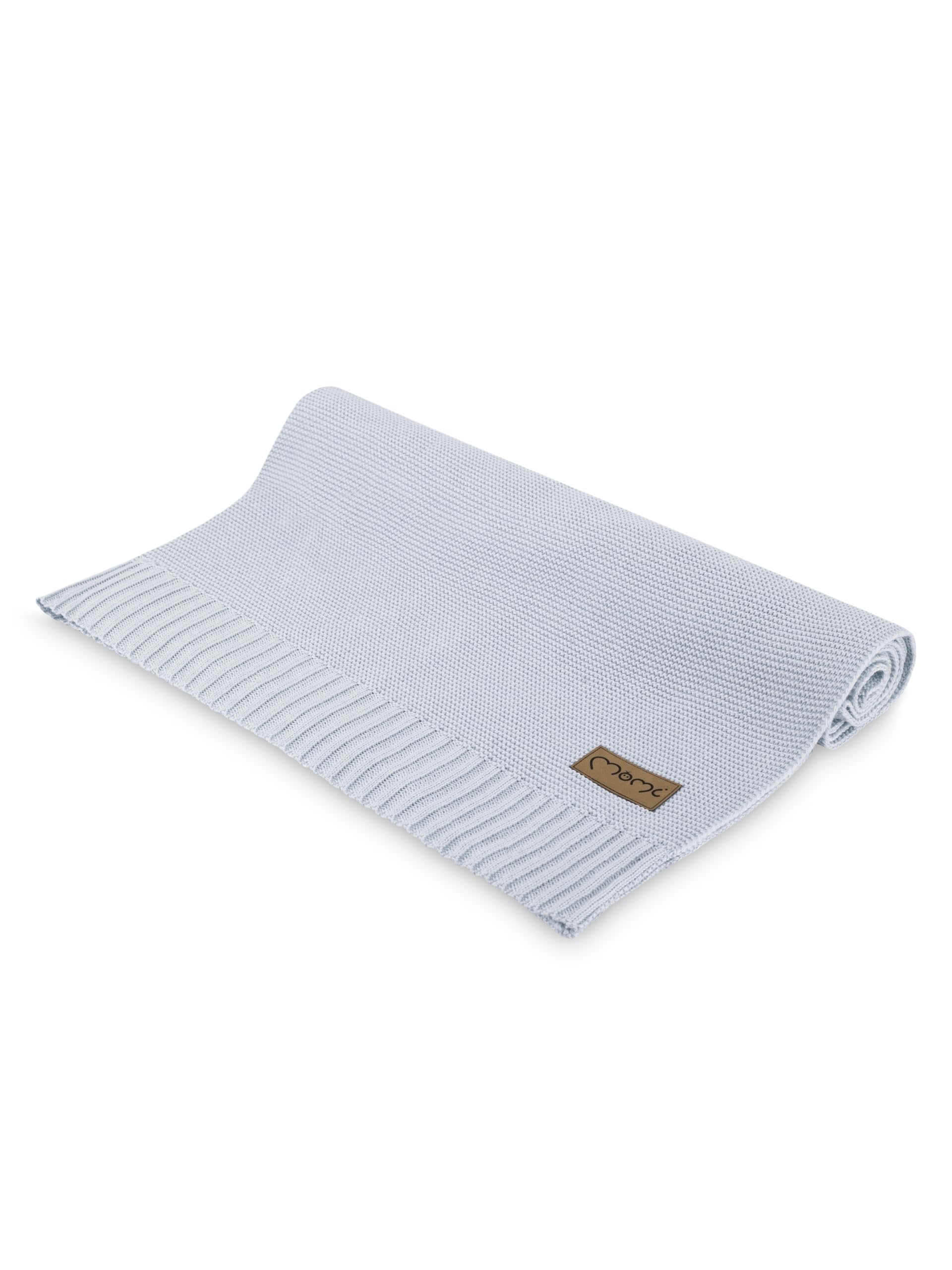 Momi - copertina per+D36 neonati e bambini HUG, con misure 80 x 110 cm, una morbida copertina realizzata al 50% in cotone e al 50% in fibra di bambù, ideale per carrozzina, passeggino e lettino