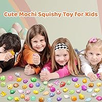 Vista 6 de 110 juguetes esponjosos Mochi, mini Kawaii Squishies a granel, juguetes sensoriales para ansiedad, bolsa de golosinas, recuerdos de fiesta