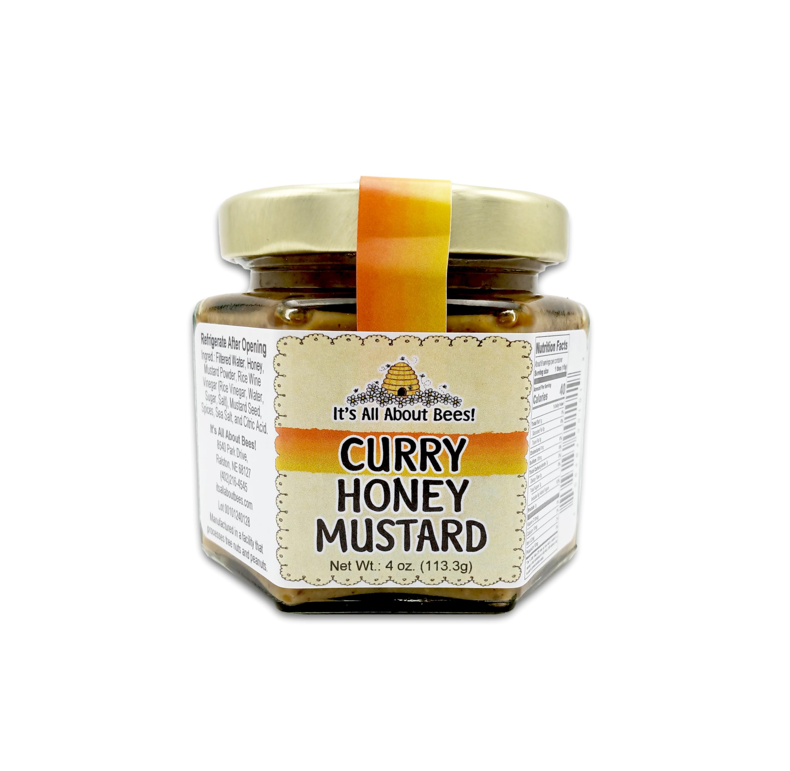ITS ALL ABOUT BEES! Mustard - Curry Honey (4 Oz.)