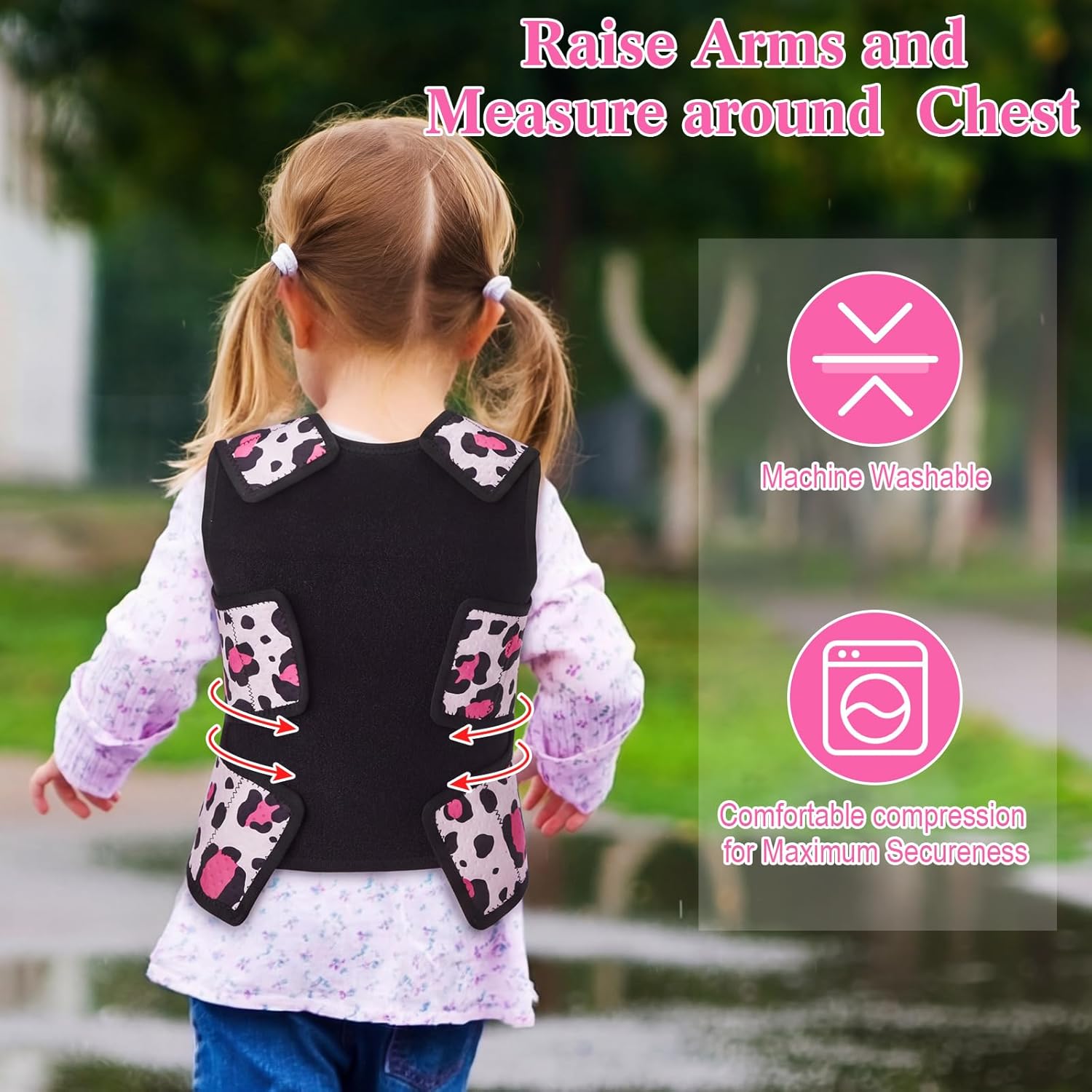 Janmercy Compression Vest for Kids Boys Soft Breathable Compression Vest Girls Cute Comfort for Back to School Children(Leopard Print,Small)