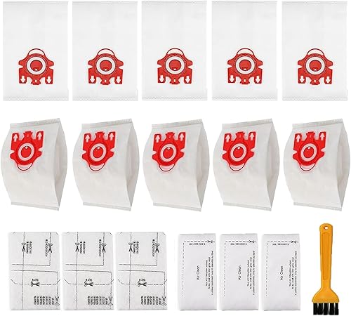 Paquete de 10 bolsas Airclean GN 3D para aspiradora compatibles con Miele Classic C1 Complete C1, C2, C3, S400i S600 S2 S5 S8 Series con 3 filtros