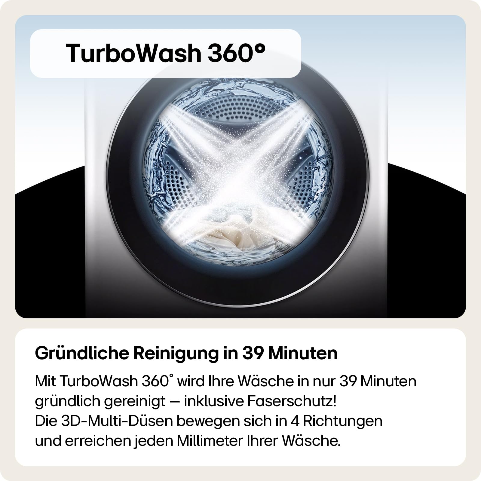 LG Electronics F4WR709YB Waschmaschine | 9 kg | Energie A| Steam | Schwarz - 3