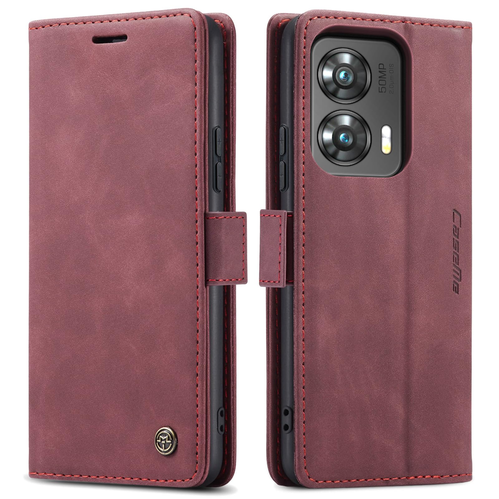 Kowauri for Moto G Stylus 5G 2024 Case,Leather Wallet Case Classic Design with Card Slot and Magnetic Closure Flip Fold Case for Motorola Moto G