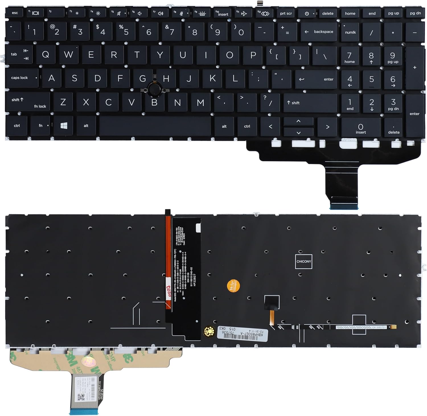 Verlicht/Geen Toetsenbord voor HP HP Elitebook 850 G7 G8 855 G7 G8 M19F9 HPM19F93U4J930 6037B 0163502 UK GK SW AR DN NW BE UR NE TI US