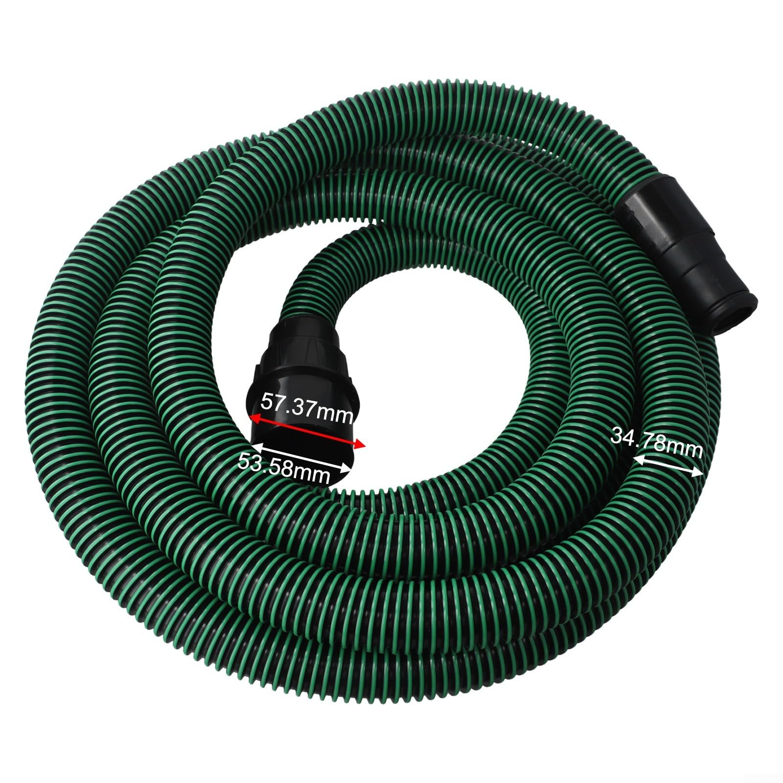 Le design antistatique rencontre la durabilité dans ce tuyau d'extraction de poussière de 3 à 5 mètres de long compatible avec les équipements sous vide D27 (5 m)