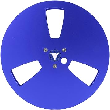 Empty Tape Reel, 1/4 7 Inch Aluminum Metal Reel, 3 Holes Open Reel Sound Tape Empty Take Up Reel for Reel to Reel for TEAC, for Studer, Universal Opening Machine Part Blue